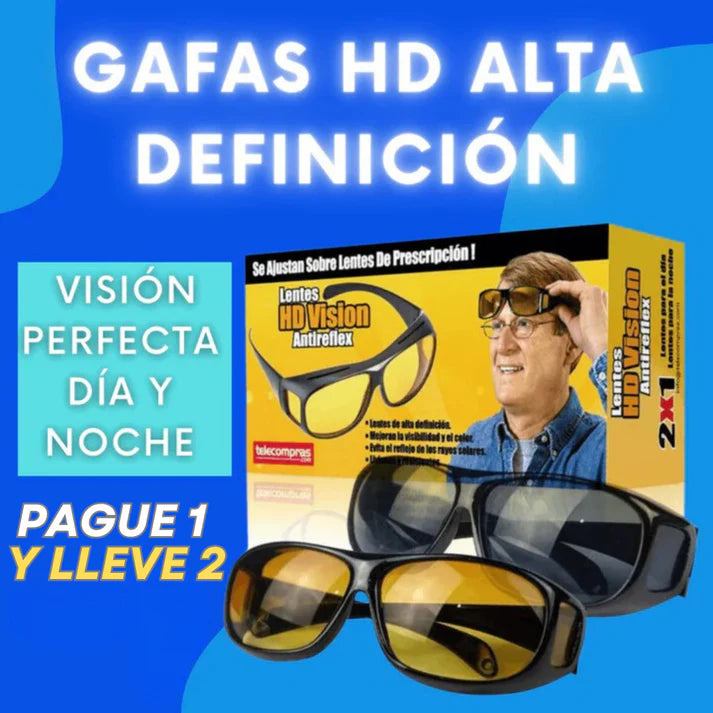 Gafas HD Visión 2x1